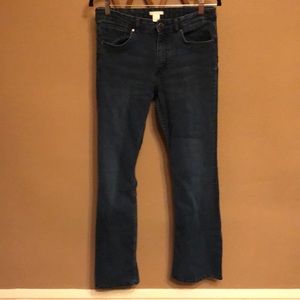 H&M midrise flare jeans